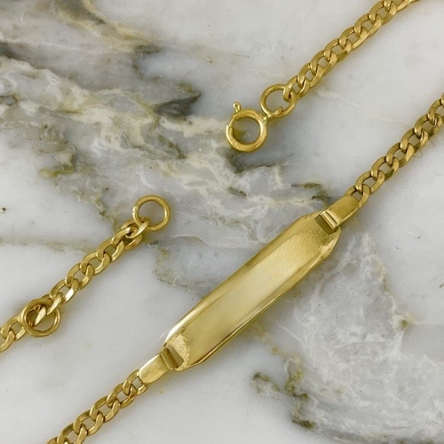  2MM Flat Cuban Baby Plate Bracelet