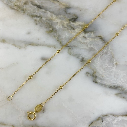 Paper Clip Ball Anklet