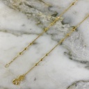 Three Ball Hoop Anklet 2MM