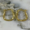 Square Wave Hoop Earring