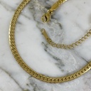 Adjustable Flat Cuban Chain 45 cm