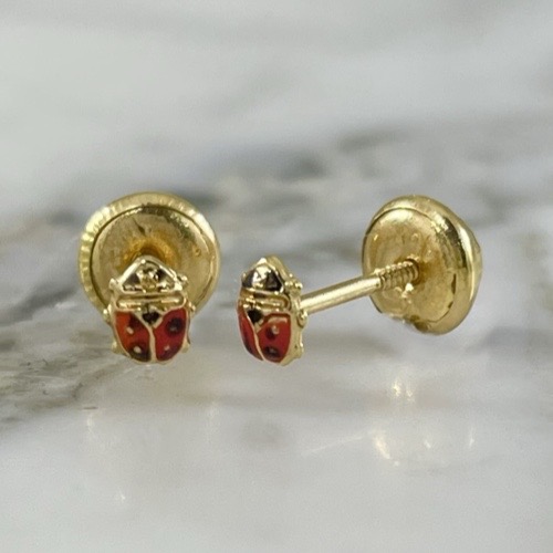 Subtle Ladybug Screw-back Stud