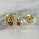 Subtle Ladybug Screw-back Stud