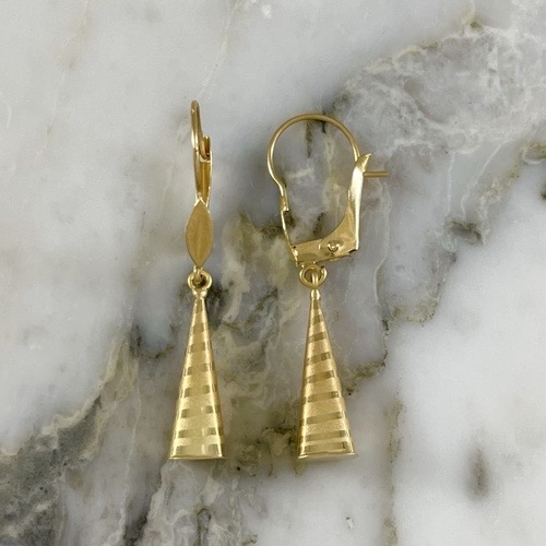 Small Pyramid Earring