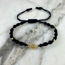 Mini Smooth Heart Spiral Weave Bracelet 3MMx4