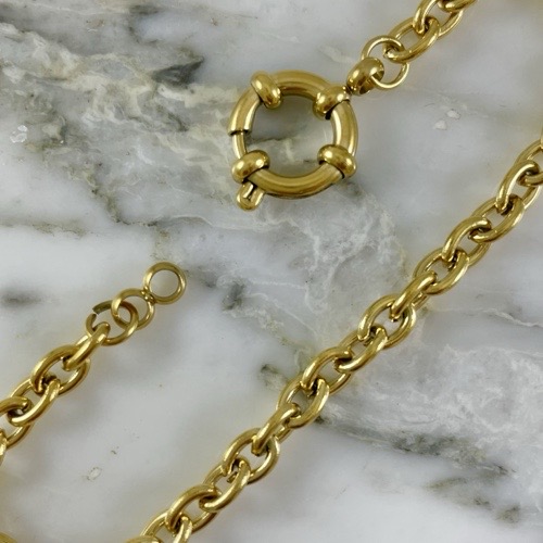 Convict Mesh Bracelet with Hoop Clasp