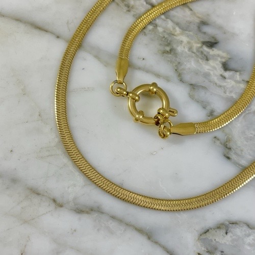 Mirror Chain Brooch Hoop 40 Cm