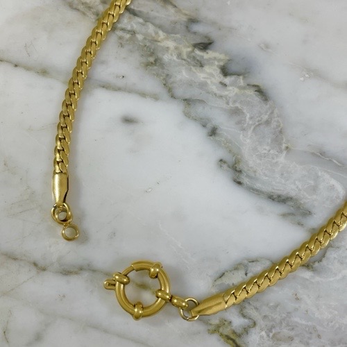 Cuban Chain Hoop Clasp 40 Cm