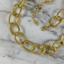 Oval Carved Ring Chain 50 Cm