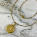 Initial Medal Hoop Chain 45 cm