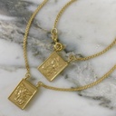 Chinese Woven Scapular of Archangel Saint Michael and the Sacred Heart of Jesus – 60 cm