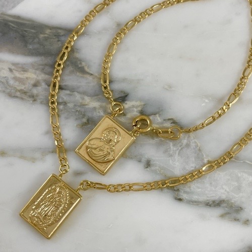 3-in-1 Scapular of Saint Benedict, Our Lady of Guadalupe, and the Sacred Heart of Jesus – 60 cm