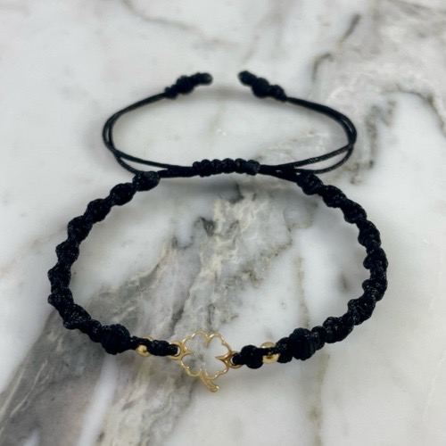 Spiral Clover Outline Bracelet 3MMx2