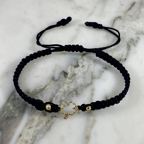 Neoprene Bracelet with Clover Silhouette 3MMx2