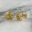 Lightweight Double Paw Print Screw-Back Studs