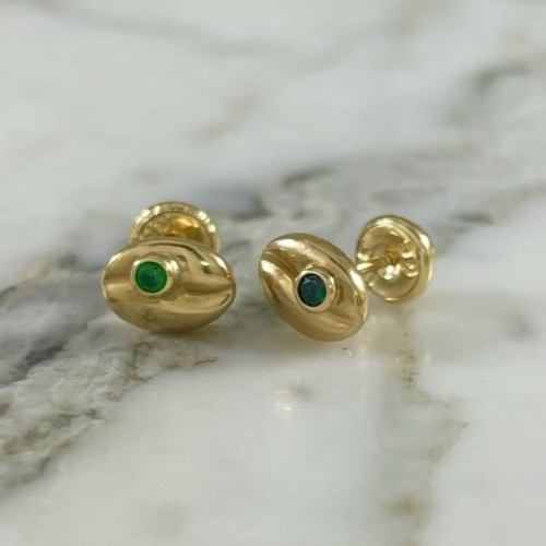 Mole Thread Coffee Bean Shiny Small