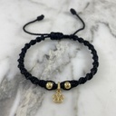 Manilla Tejido Espiral Silueta de Flor 4MMx2