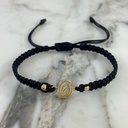 Double Oval Virgin Mary Bracelet 3MMx2