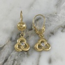 Flat Knot Twisted Circle Earring