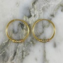 Fine Trivella Hoop Earring