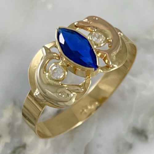 Dolphin Marquis Ring