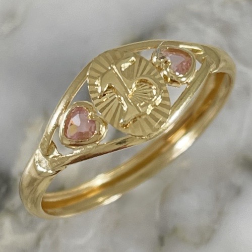 Anillo Sello Diamantado Quince Años